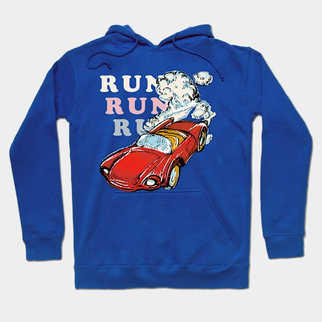 The big red car its alive ! Hoodie by emalandia